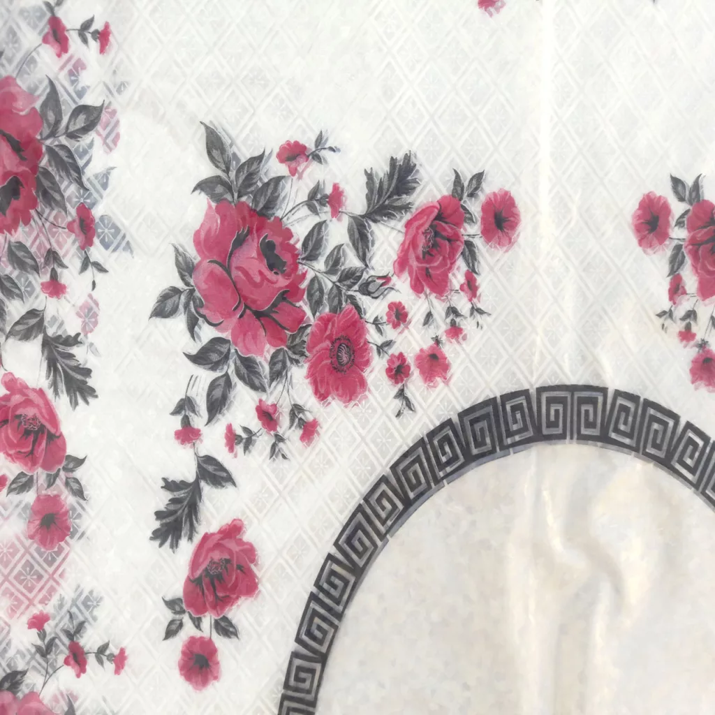 سفره 6 نفره طرح گلها کد GIT 2