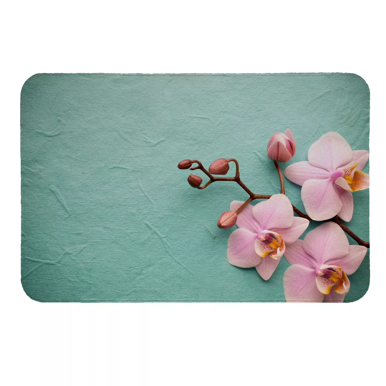 پادری طرح گل ارکیده کد 5253 سایز 80 × 50 سانتی‌متر