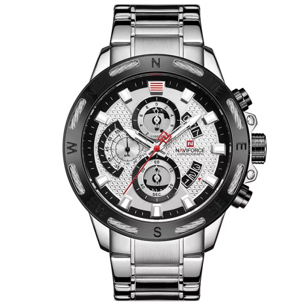 ساعت مچی عقربه ای مردانه  کوارتز نیوی فورس مدل NF9165M- NO-ME