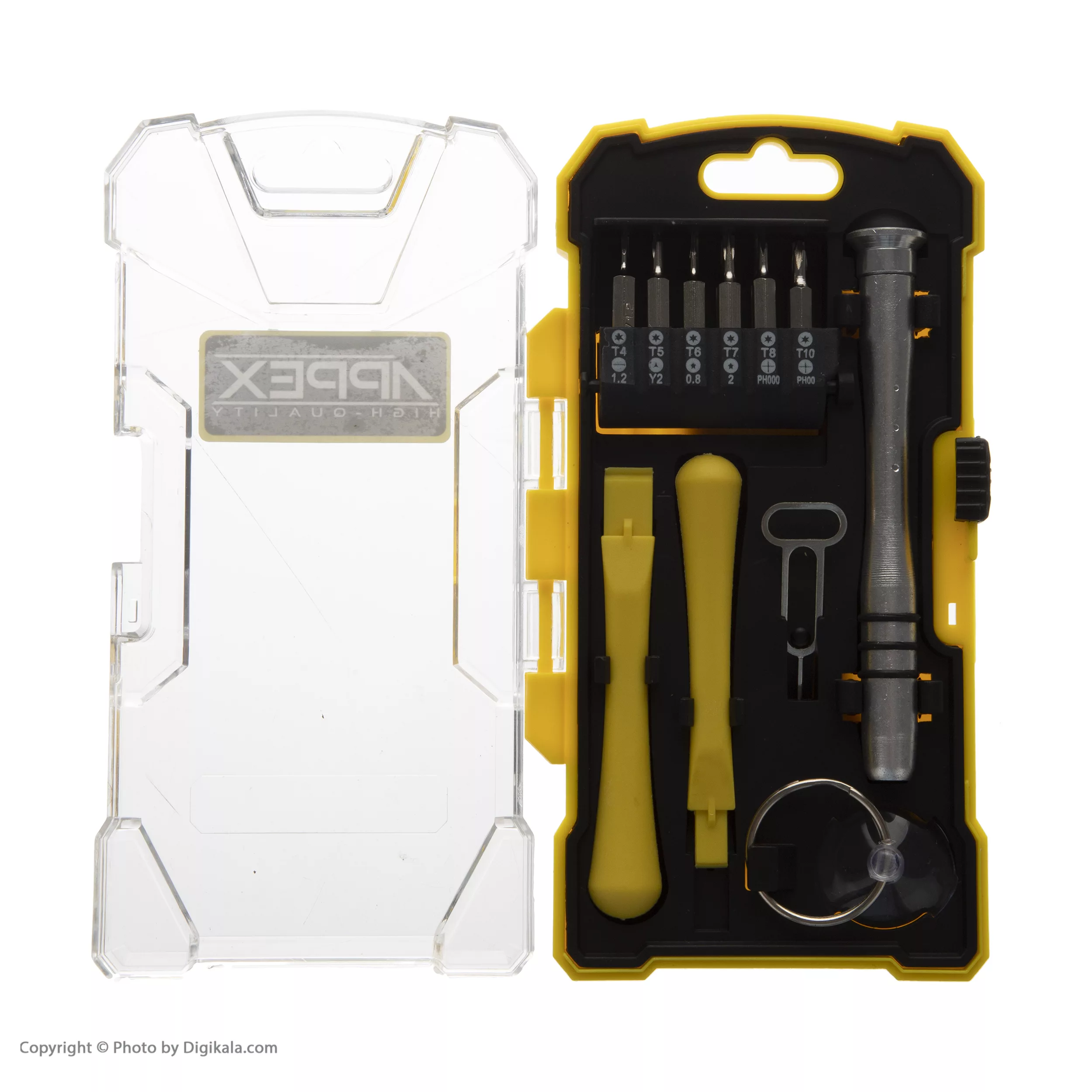 مجموعه 17 عددی سری پیچ گوشتی موبایلی اپکس مدل APT-2315