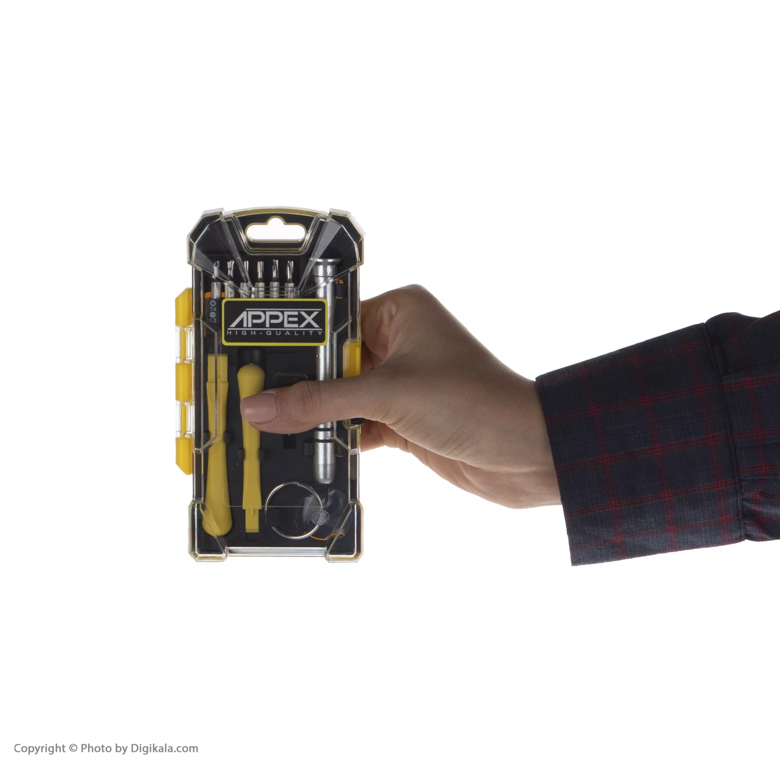 مجموعه 17 عددی سری پیچ گوشتی موبایلی اپکس مدل APT-2315