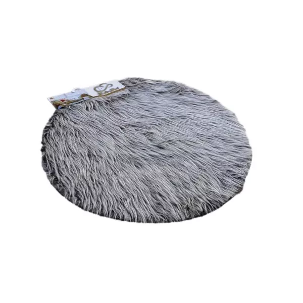 پادری مدل خز طرح گرد کد 468 سایز 76×76 سانتی متر