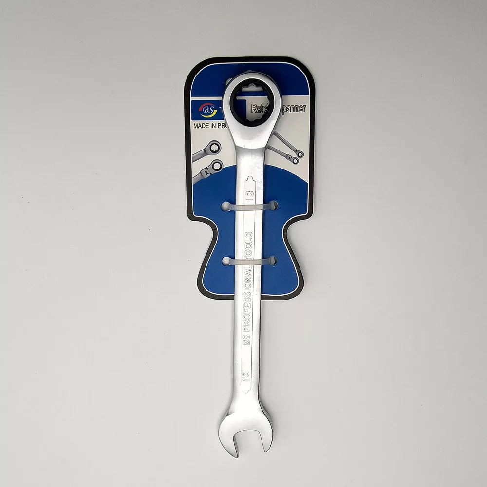 آچار یکسر تخت یکسر جغجغه ای بی اس مدل G13 سایز 13 میلی متر