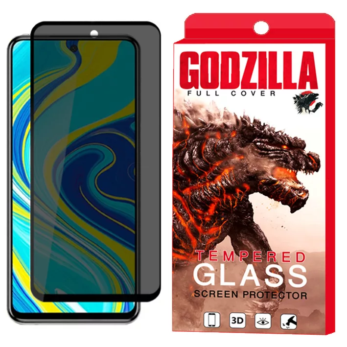 محافظ صفحه نمایش حریم شخصی گودزیلا مدل GGP مناسب برای گوشی موبایل شیائومی Redmi Note 9S