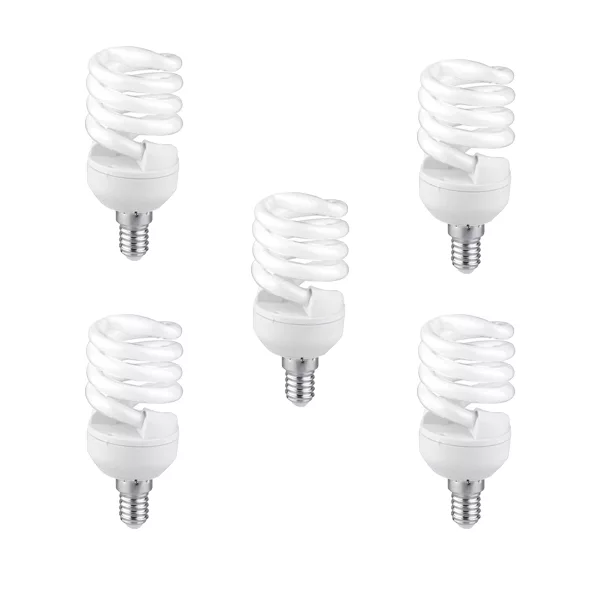 لامپ کم مصرف 11 وات لامپ نور مدل GTRE پایه E14 بسته 5 عددی