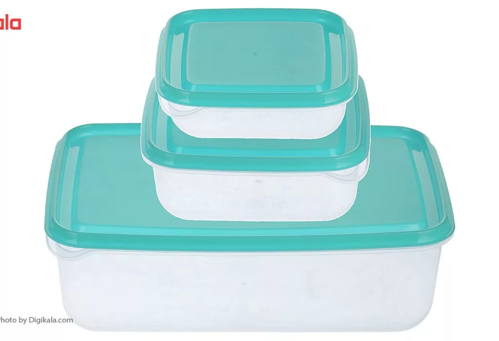 ظرف نگهدارنده همارا مدل Rectangle - بسته 3 عددی