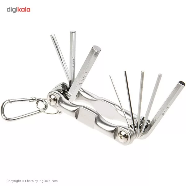 مجموعه 8 عددی آچار آلنی تاشو نووا مدل NTK 1007