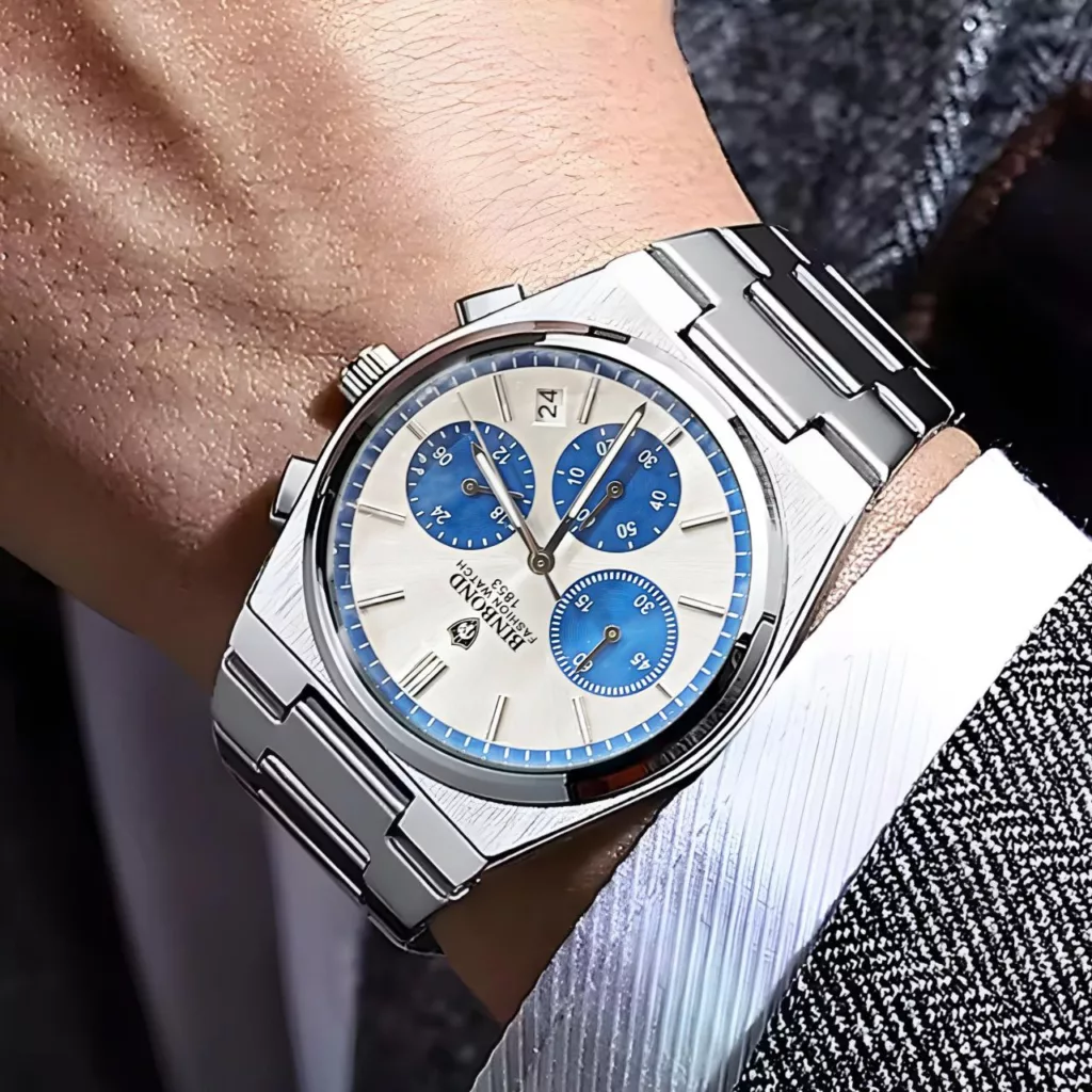 ساعت مچی عقربهای کوارتز مردانه بین باند مدل سه موتور فعال کورنوگراف 1853 کد G_n1