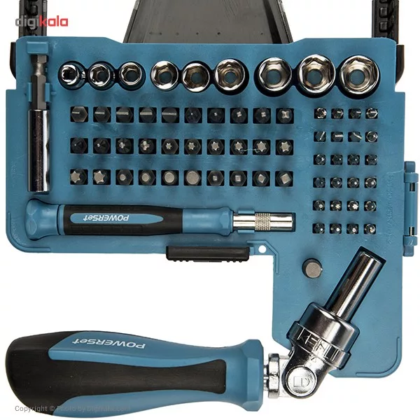 مجموعه 68 عددی سری پیچ گوشتی و آچار پاورست مدل TH1068