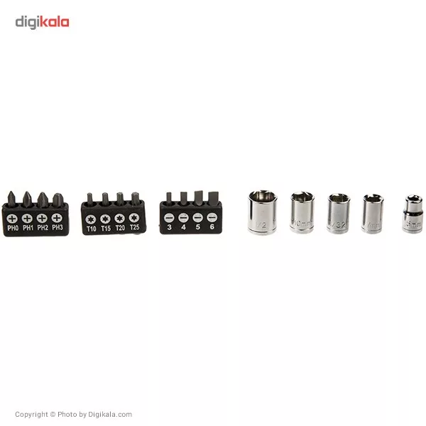 مجموعه 48 عددی سری پیچ گوشتی و آچار پاورست مدل TH1048