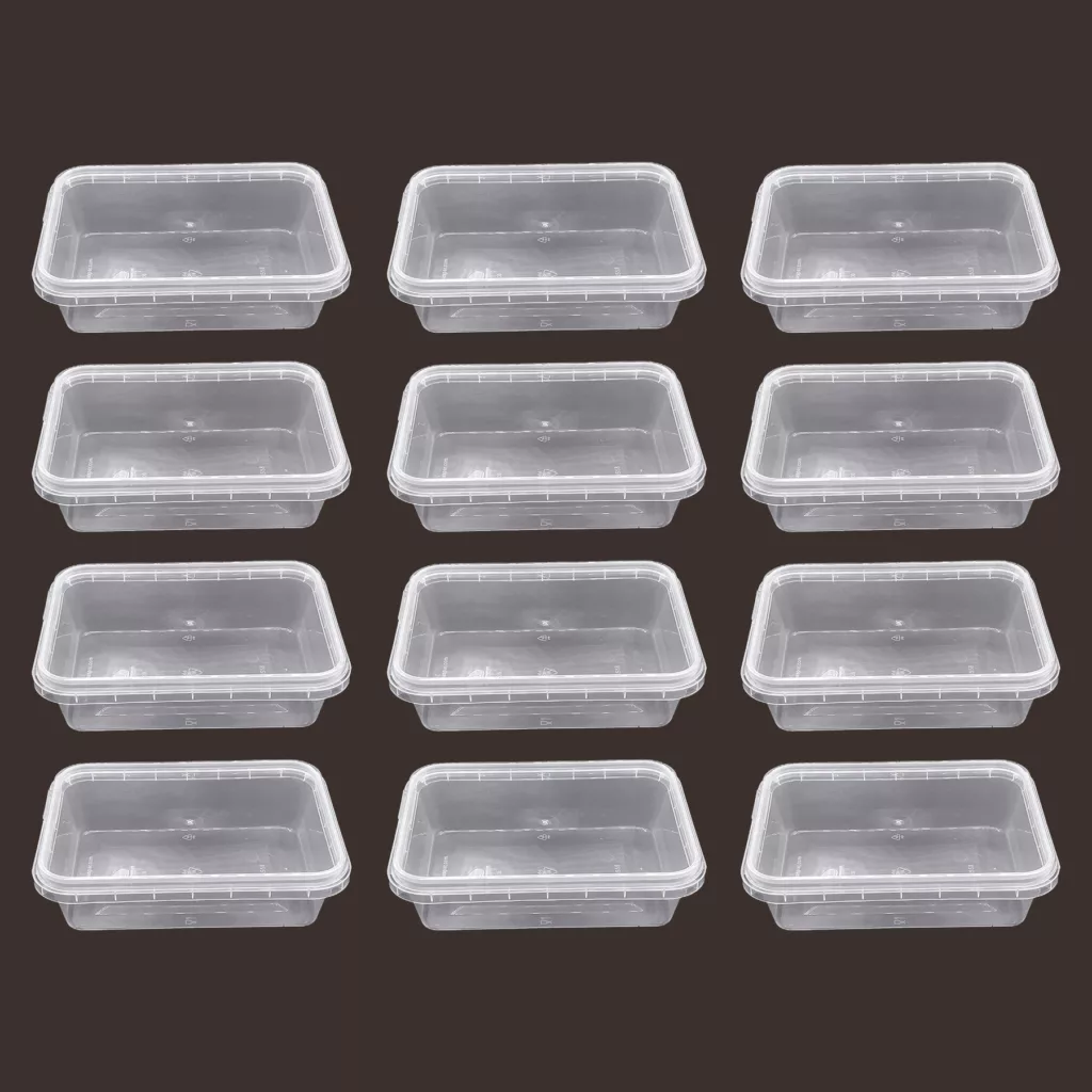 ظرف نگهدارنده مدل فریزری و مایکروویوی پلمپ شونده کد 400cc بسته 12 عددی