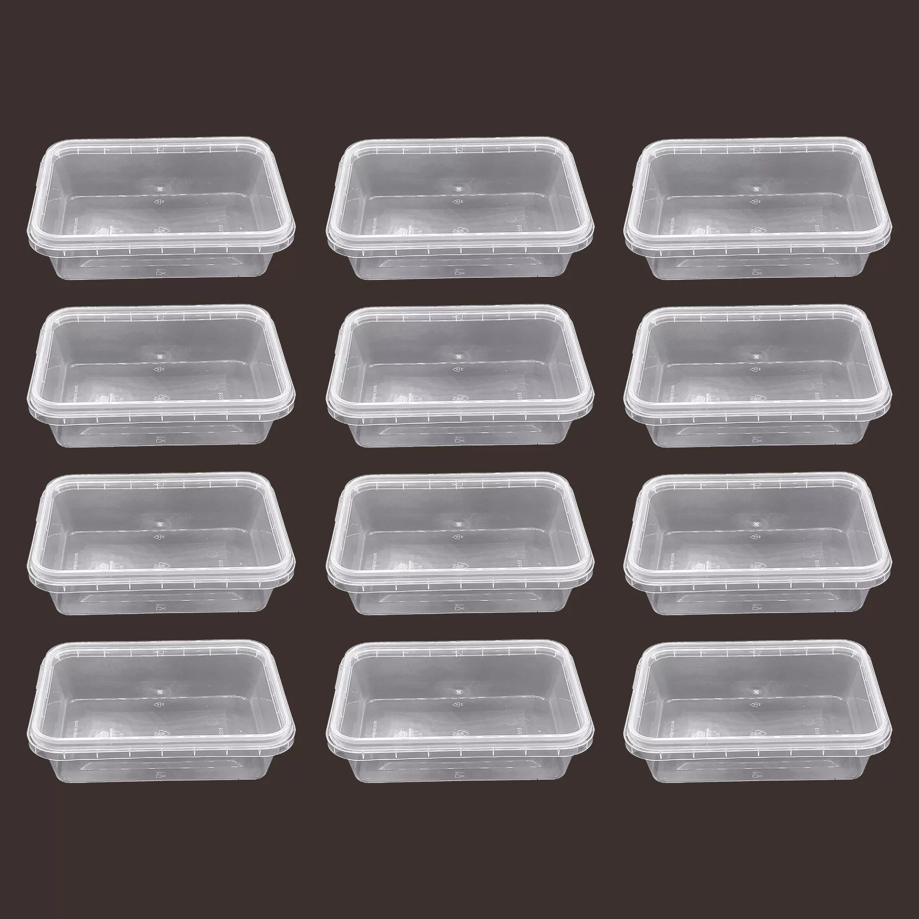 ظرف نگهدارنده مدل فریزری و مایکروویوی پلمپ شونده کد 400cc بسته 12 عددی