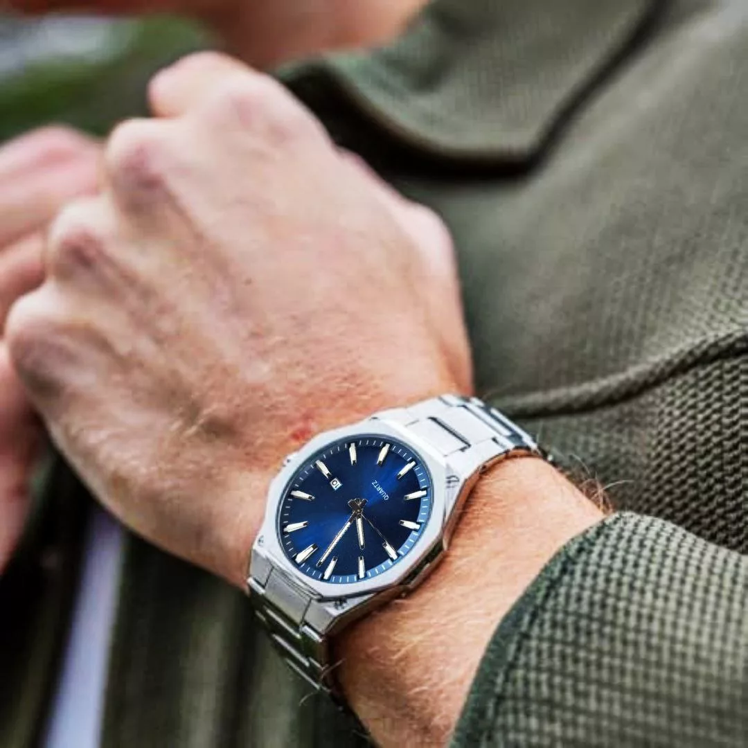 ساعت مچی عقربه‌ای کوارتز مردانه مدل کلاسیک ساده کد 002