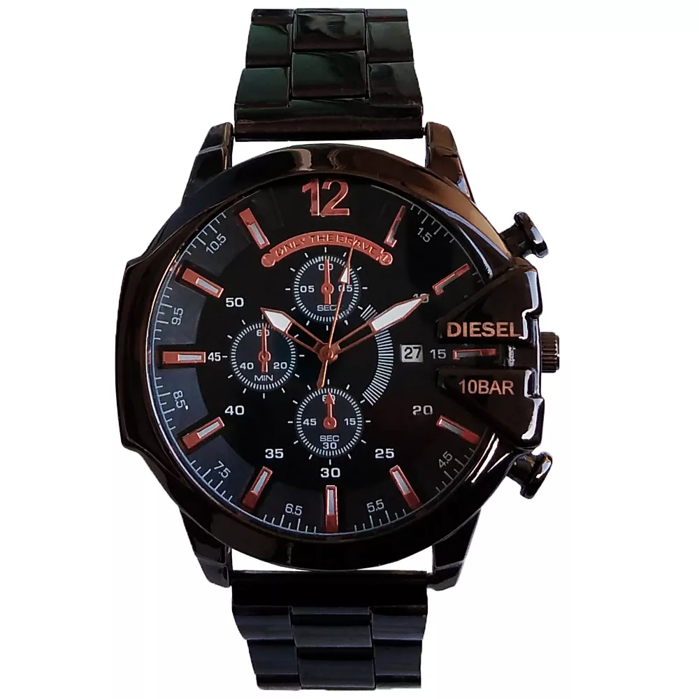 ساعت مچی عقربه‌ای مردانه مدل بند فلزی شاخدار