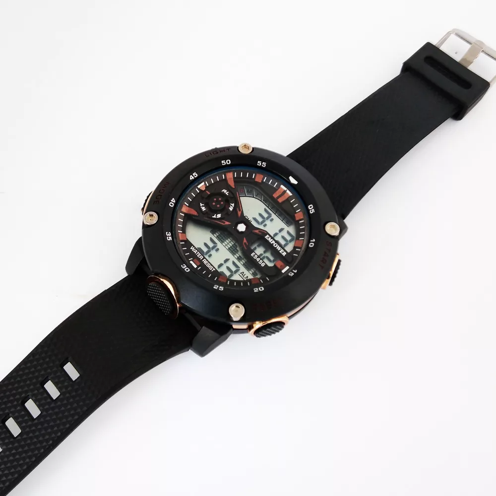 ساعت مچی دیجیتال مردانه امپاور مدل ورزشی اسپرت ضدآب چراغدار استخری کد 414