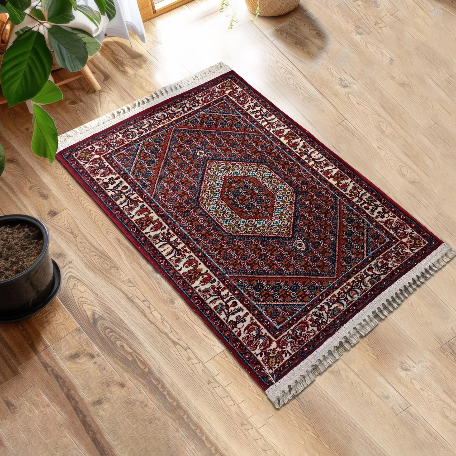 پادری طرح مستطیل کد E 33 سایز 80×50 سانتی‌متر مناسب برای فضای داخلی / بیرونی