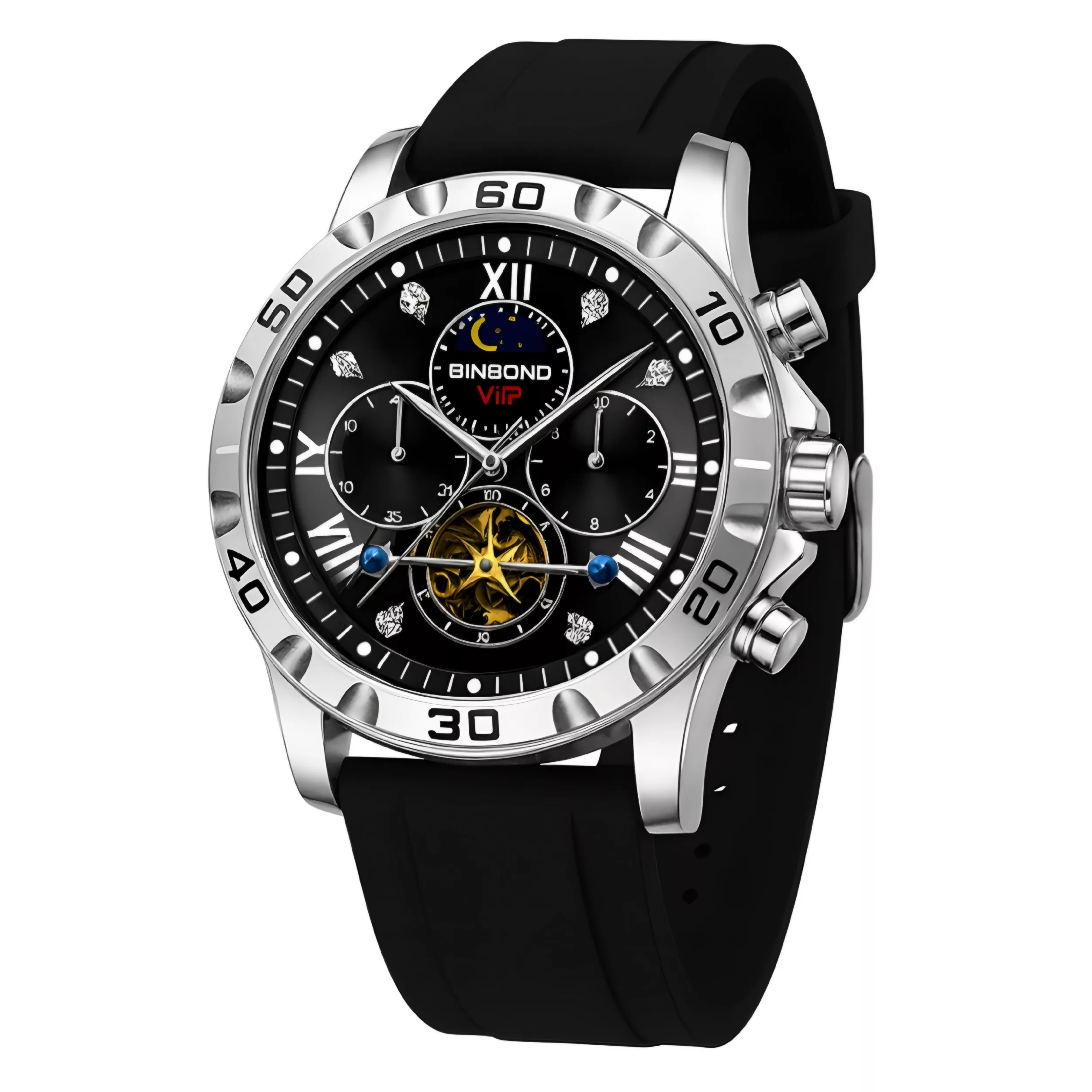 ساعت مچی عقربهای کوارتز مردانه بین باند مدل اسپرت سه موتور فعال کرنوگراف بند پیو کد ۳ ساعت مچی عقربهای کوارتز مردانه بین باند مدل اسپرت سه موتور فعال کرنوگراف بند پیو کد ۳