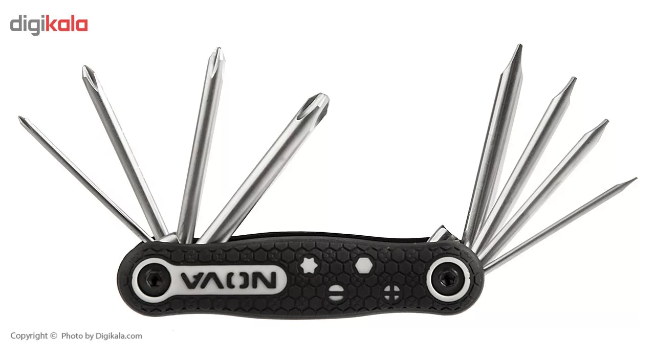 مجموعه 8 عددی پیچ گوشتی تاشو نووا مدل NTK1139