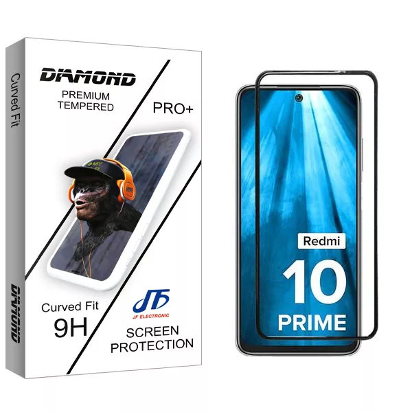 محافظ صفحه نمایش جی اف مدل Diamond مناسب برای گوشی موبایل شیائومی Redmi 10 Prime