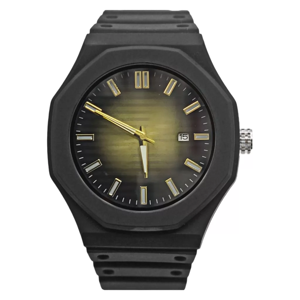 ساعت مچی عقربه‌ای کوارتز مردانه مدل بند پیو ضد آلرژی کد 109