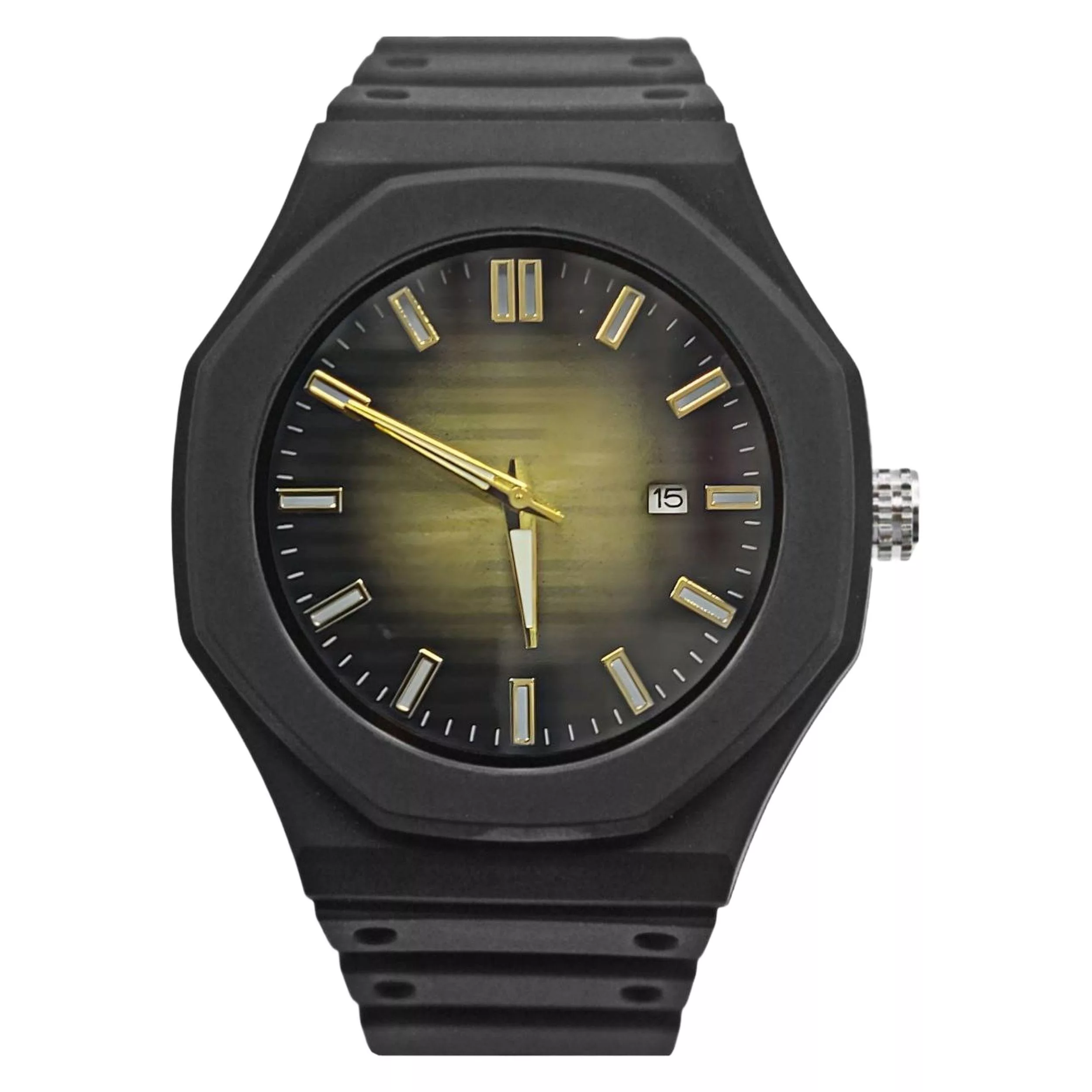 ساعت مچی عقربه‌ای کوارتز مردانه مدل بند پیو ضد آلرژی کد 109