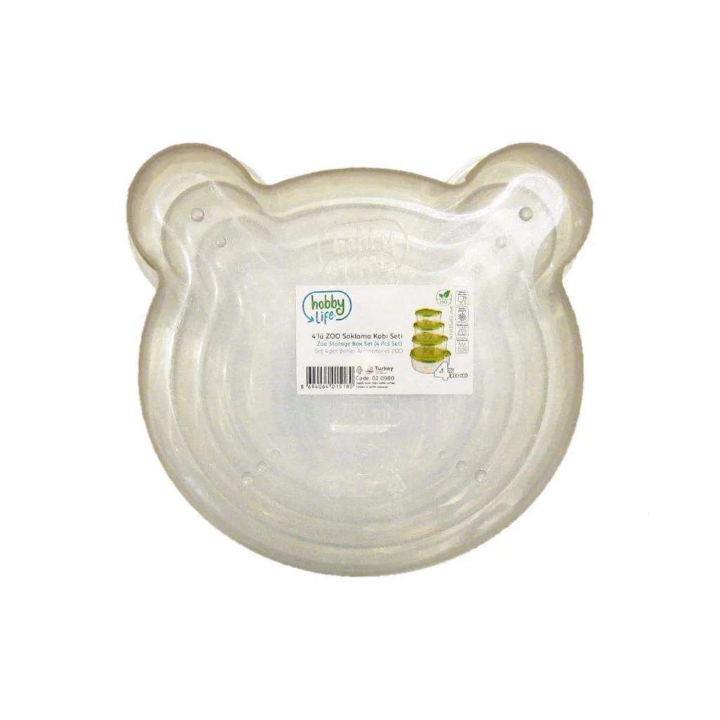 ظرف نگهدارنده کودک هوبی لایف مدل H-020980 مجموعه 4 عددی