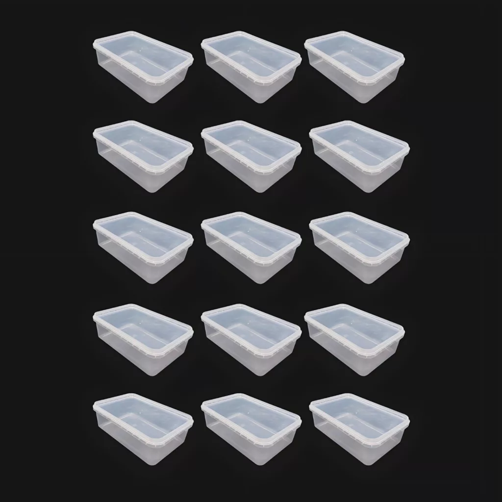 ظرف نگهدارنده مدل فریزری و نظم دهنده 750 cc بسته 15 عددی