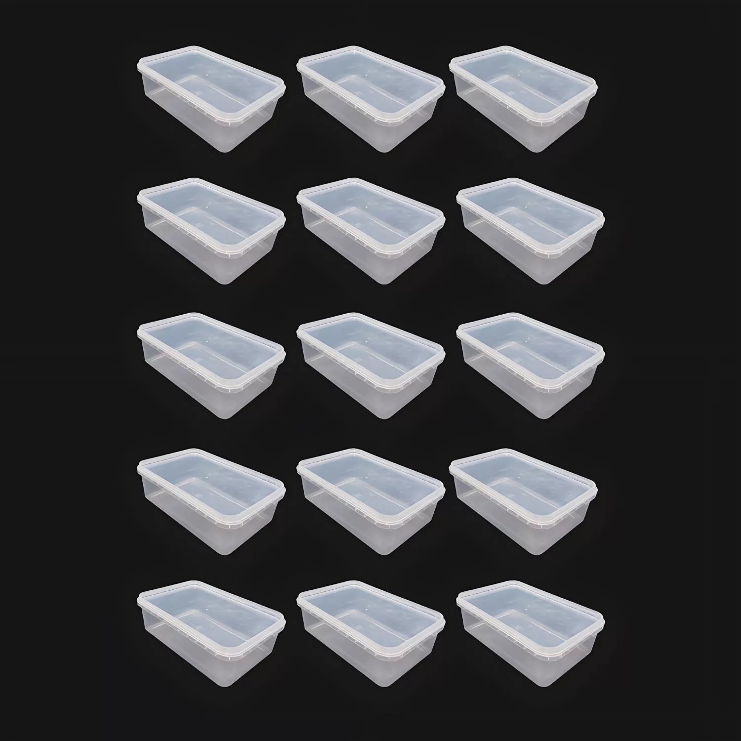 ظرف نگهدارنده مدل فریزری و نظم دهنده 750 cc بسته 15 عددی