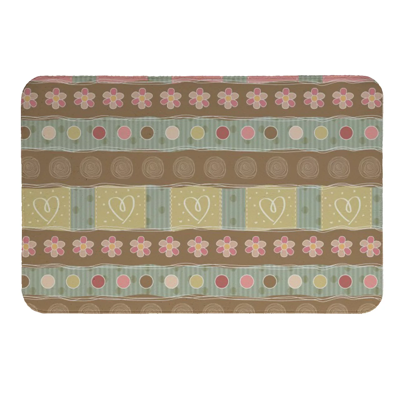 پادری طرح گل وقلب کد 8070 سایز 80 × 50 سانتی متر