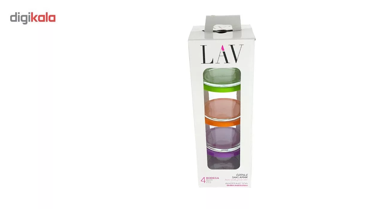 ظروف نگهدارنده لاو بسته 4 عددی