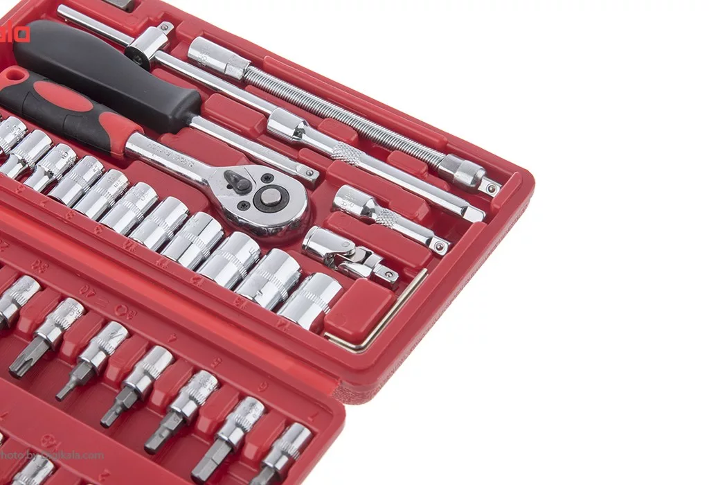 مجموعه 46 عددی آچار و سری بکس و پیچ گوشتی ساتاگود مدل G-10028