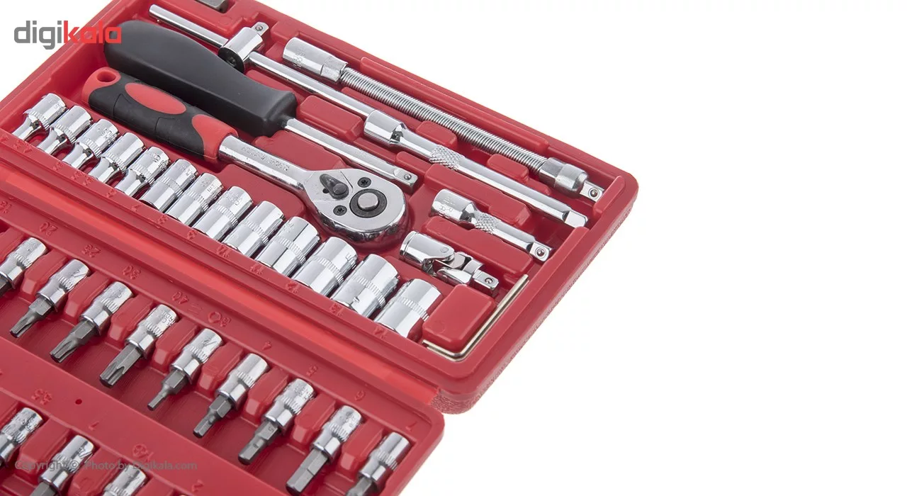 مجموعه 46 عددی آچار و سری بکس و پیچ گوشتی ساتاگود مدل G-10028