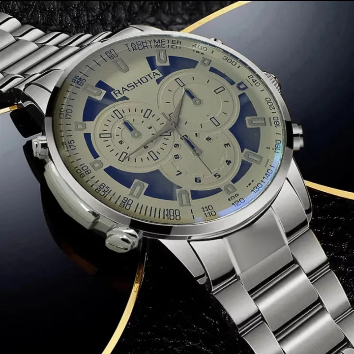 ساعت مچی عقربه‌ای مردانه مدل اسپرت بند فلزی کد 3motor