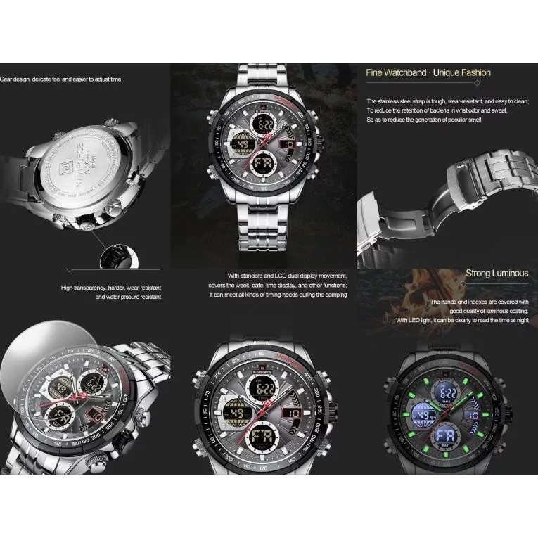 ساعت مچی عقربه‌ای مردانه نیوی فورس مدل NF9197