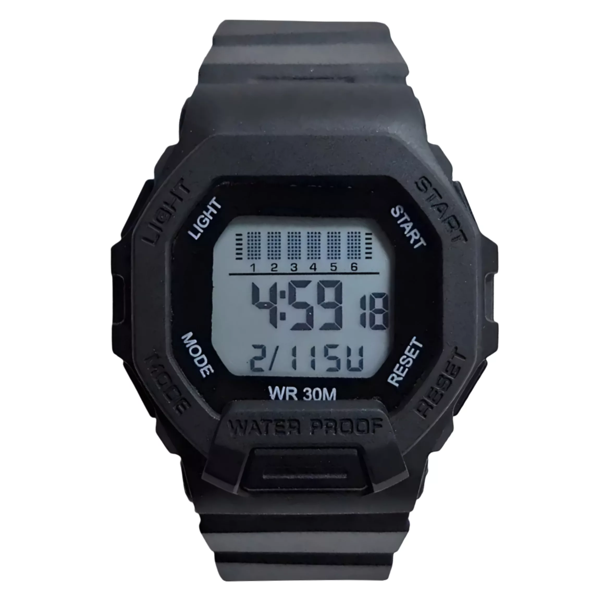 ساعت مچی دیجیتال مدل تک زمانه بند پیو کرنومتر دار کد d