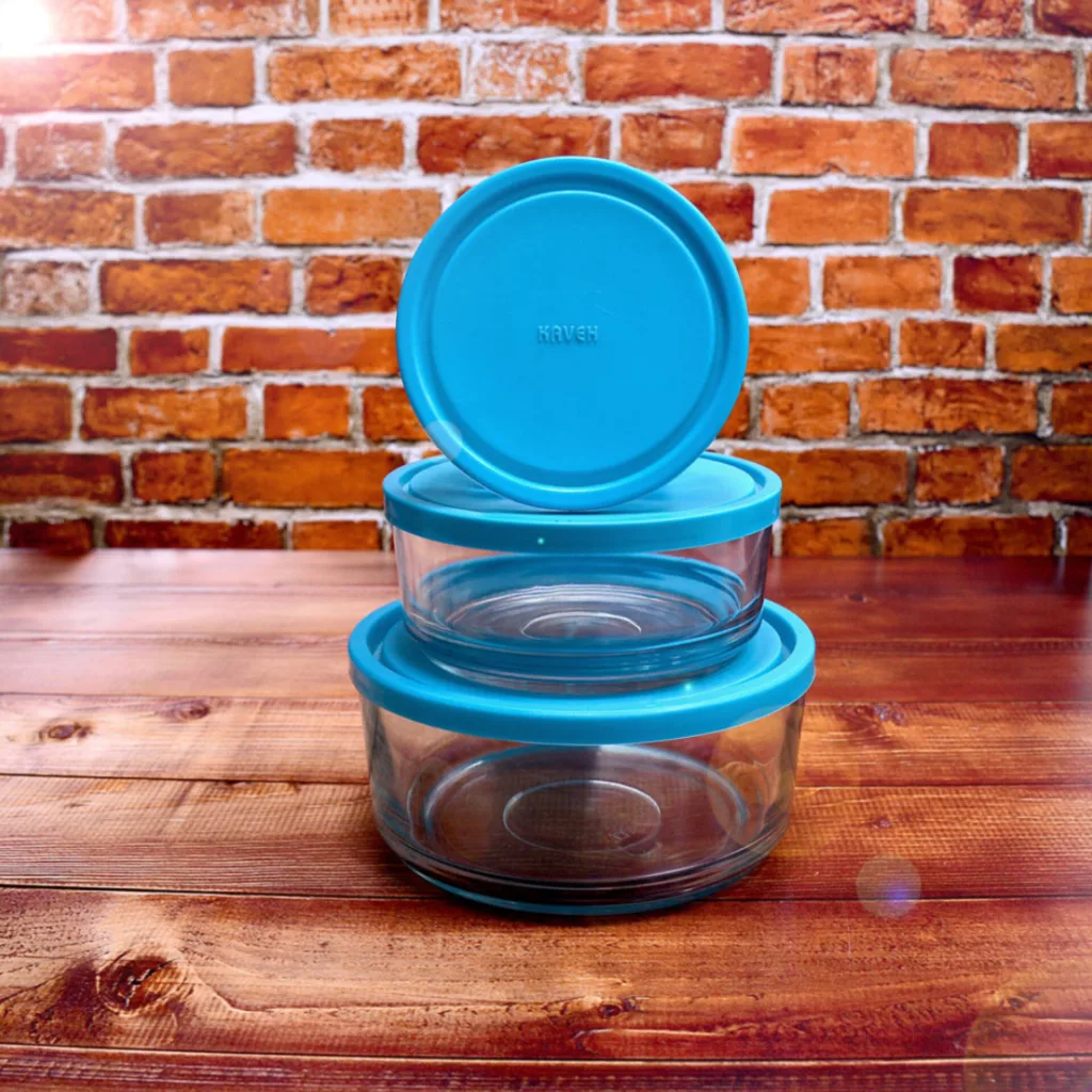 ظرف نگهدارنده بلور کاوه مدل کادویی مجموعه 3 عددی