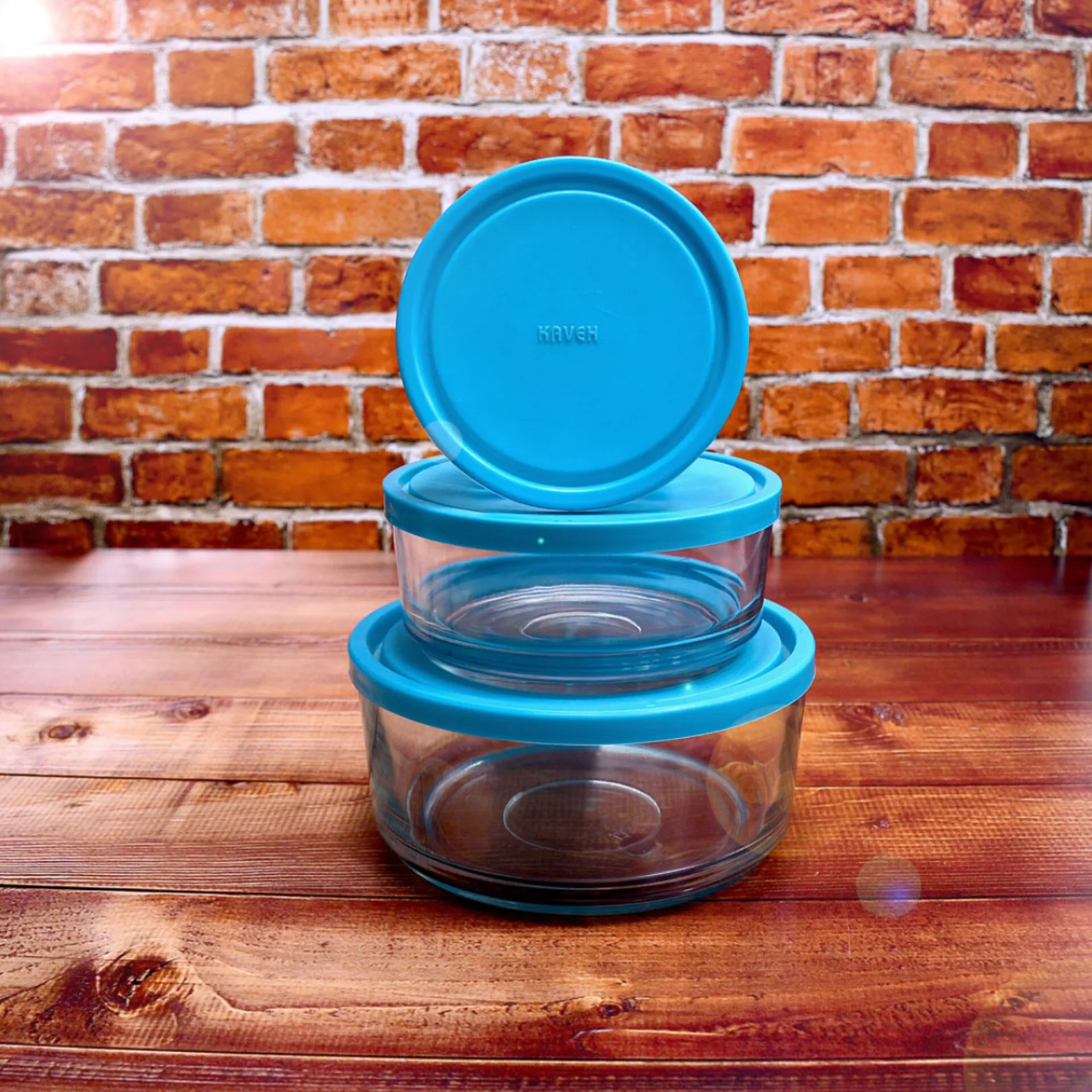 ظرف نگهدارنده بلور کاوه مدل کادویی مجموعه 3 عددی