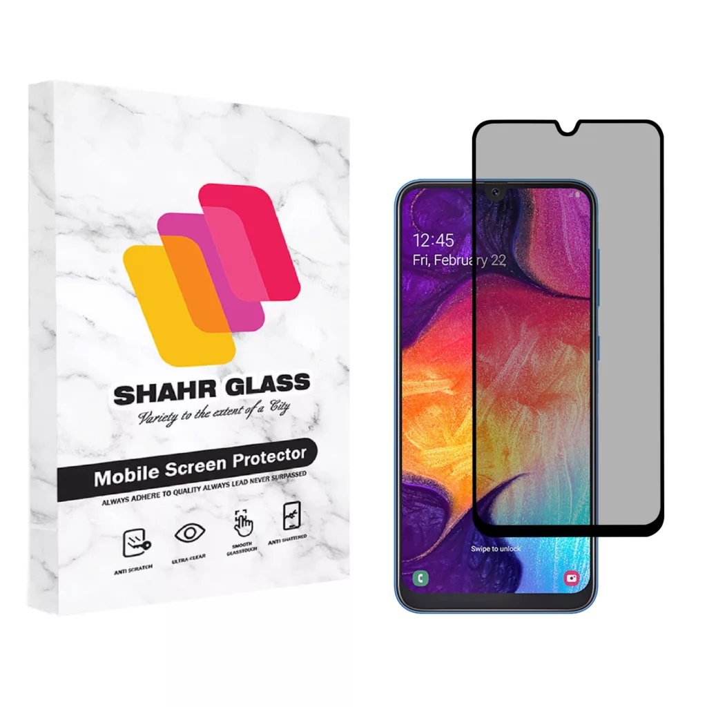 محافظ صفحه نمایش شهر گلس حریم شخصی مدل PRV مناسب برای گوشی موبایل سامسونگ Galaxy A50