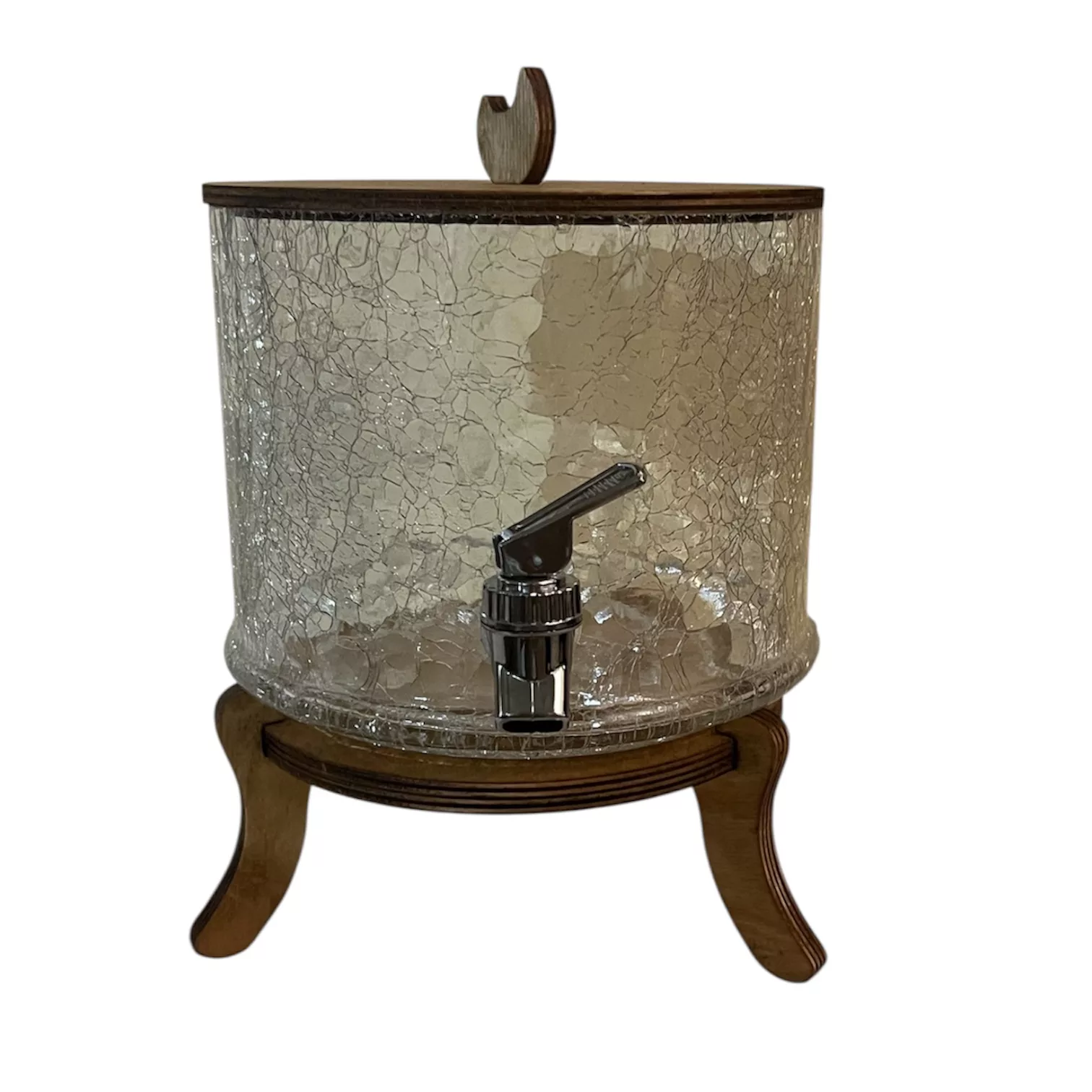 کلمن مدل شیشه ایی ترک کراکل گنجایش ۴.۵ لیتر