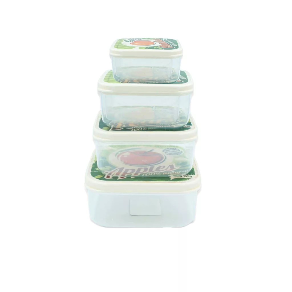 ظرف نگهدارنده هوبی لایف مدل H-020979 مجموعه 4 عددی