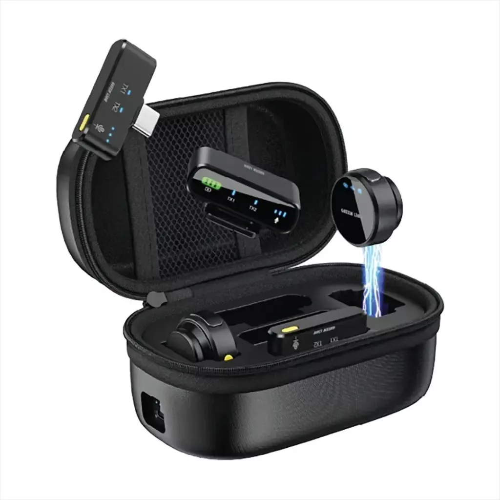 ست میکروفن بی سیم گرین لاین مدل GM-85X با درگاه‌های اتصال USB C