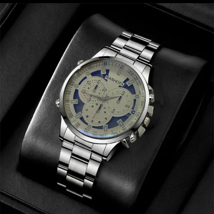 ساعت مچی عقربه‌ای مردانه مدل اسپرت بند فلزی کد 3motor