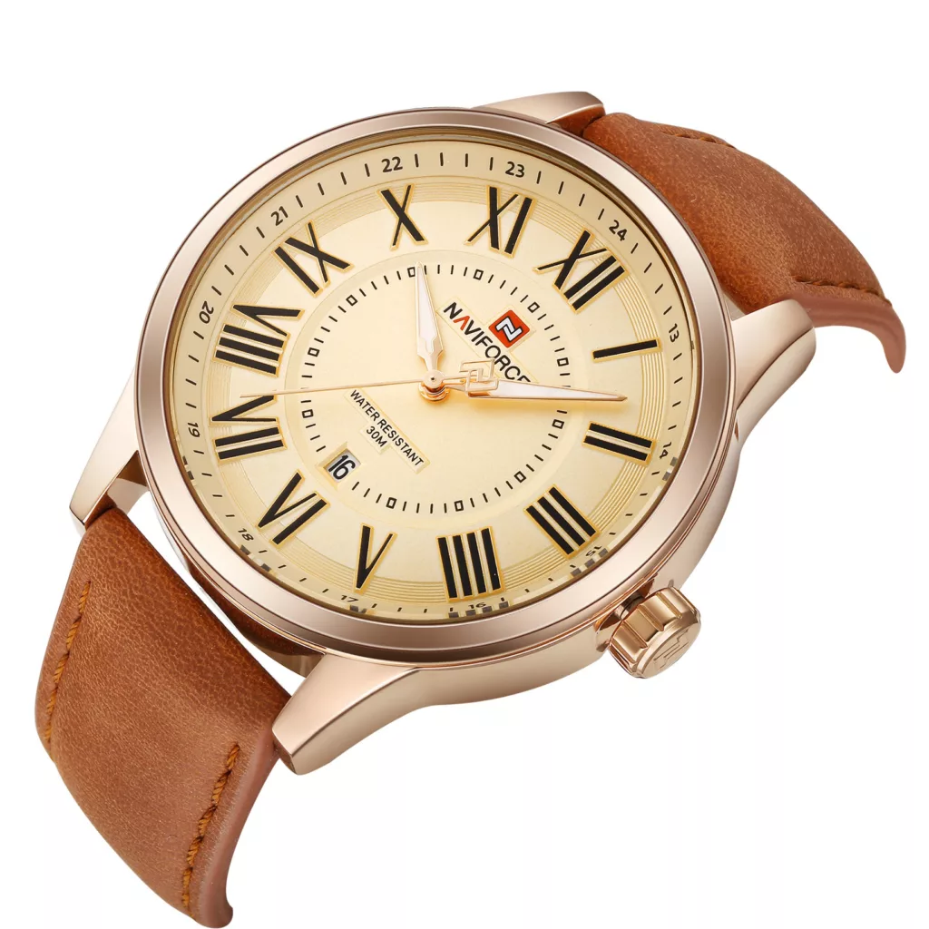 ساعت مچی عقربه ای مردانه نیوی فورس مدل NF9126 RG-RG-BN