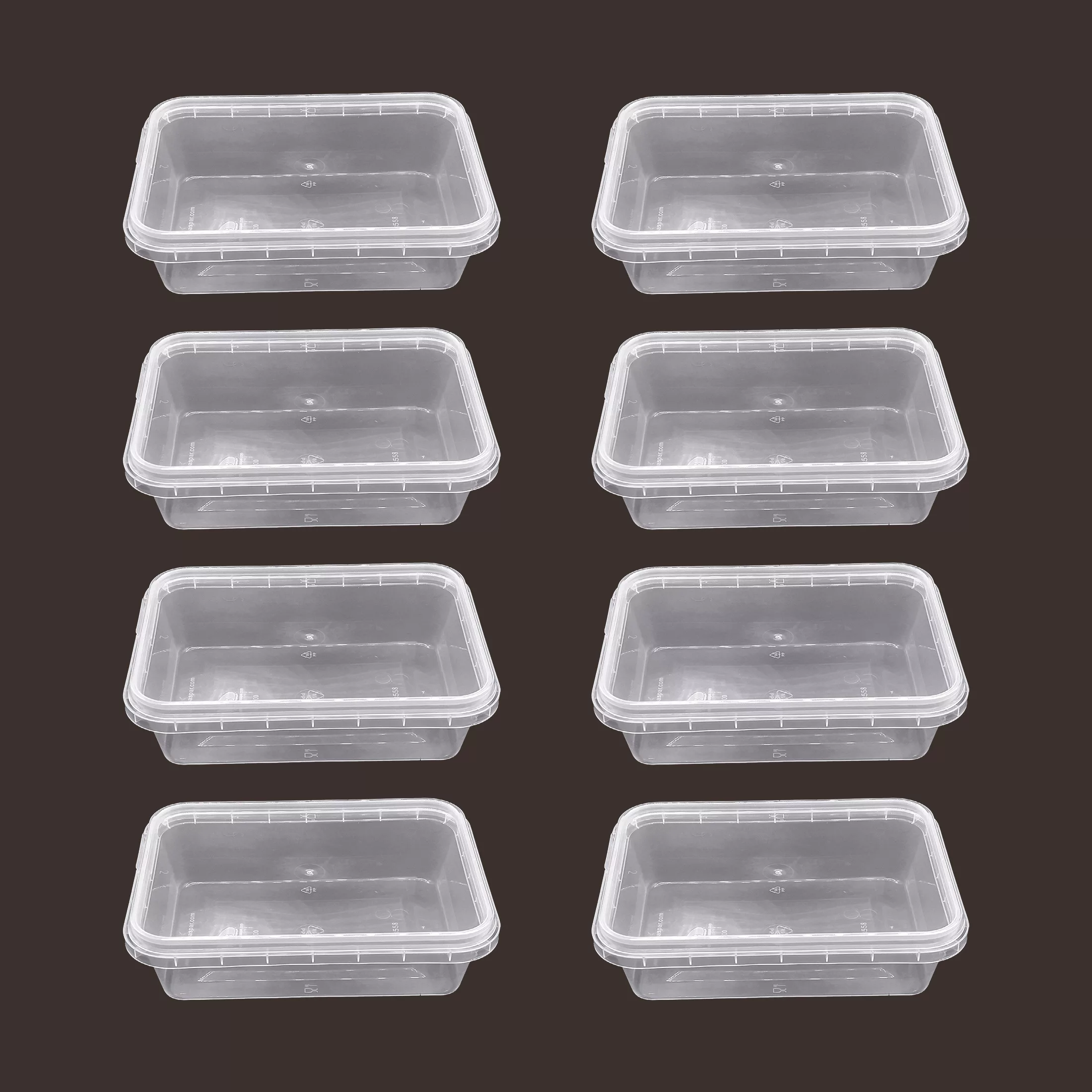 ظرف نگهدارنده مدل فریزری و مایکروویوی پلمپ شونده کد 400cc بسته 8 عددی