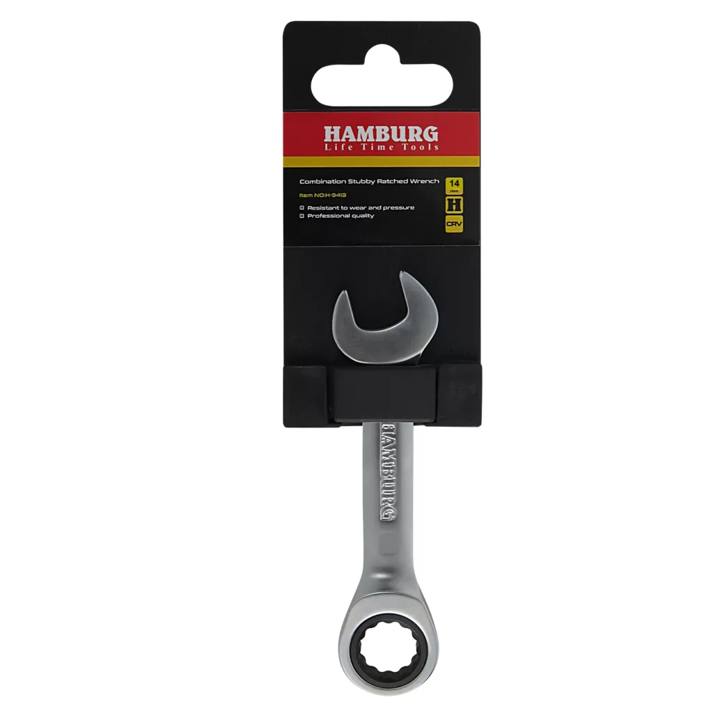 آچار یکسر تخت یکسر جغجغه ای هامبورگ مدل HA-14MM سایز 14 میلی متر