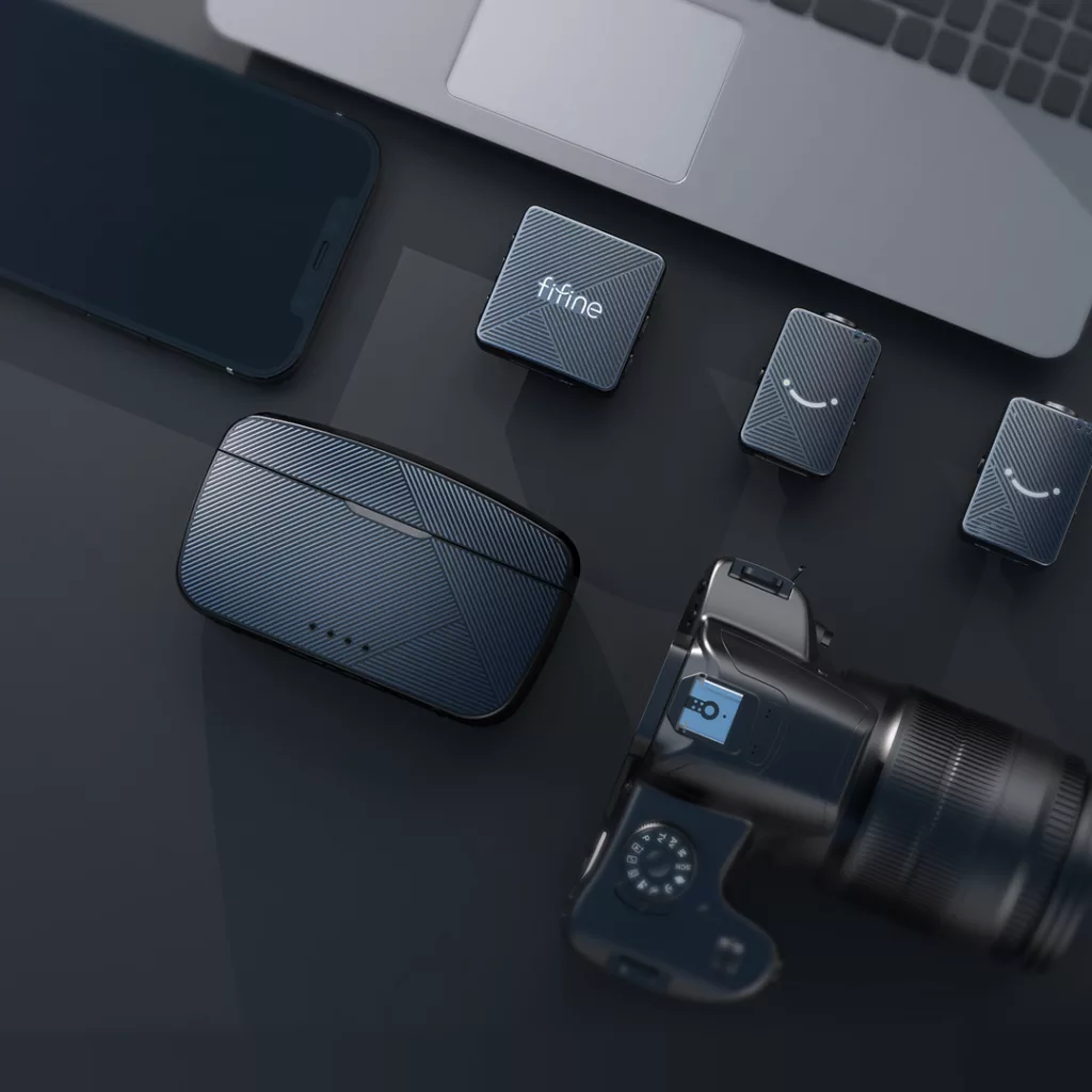 میکروفون یقه ای فای فاین مدل M9 با درگاه اتصال Type C