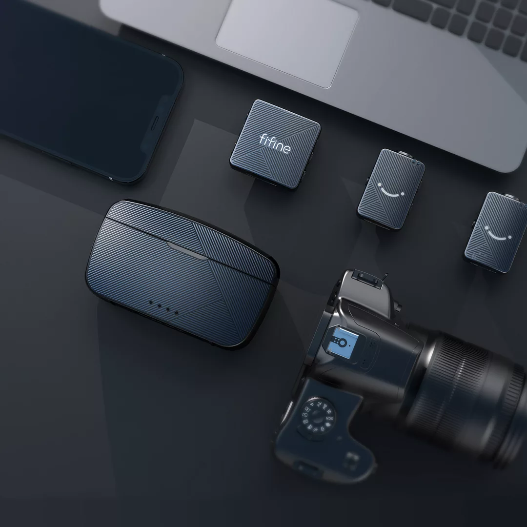 میکروفون یقه ای فای فاین مدل M9 با درگاه اتصال Type C