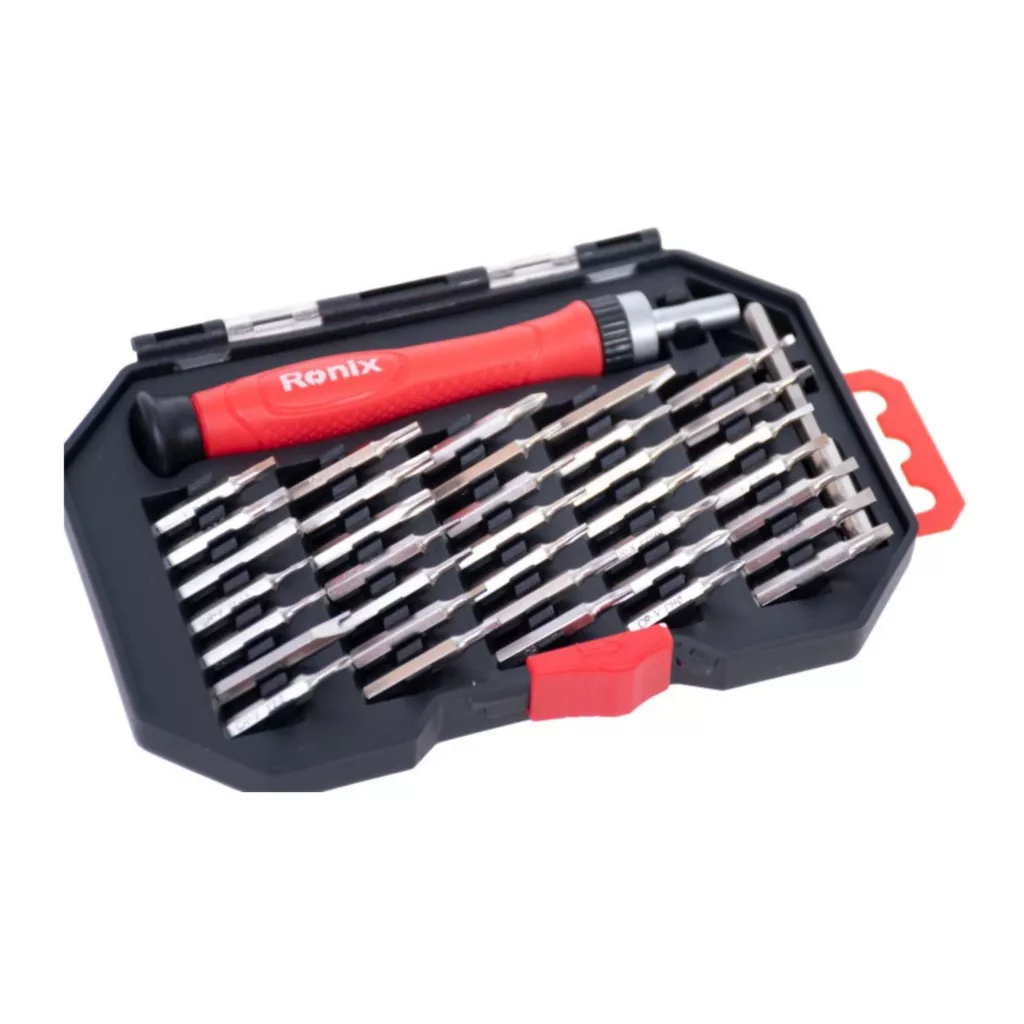 پیچ گوشتی جغجغه ای ساعتی رونیکس مدل RH-2719 بسته 37 عددی