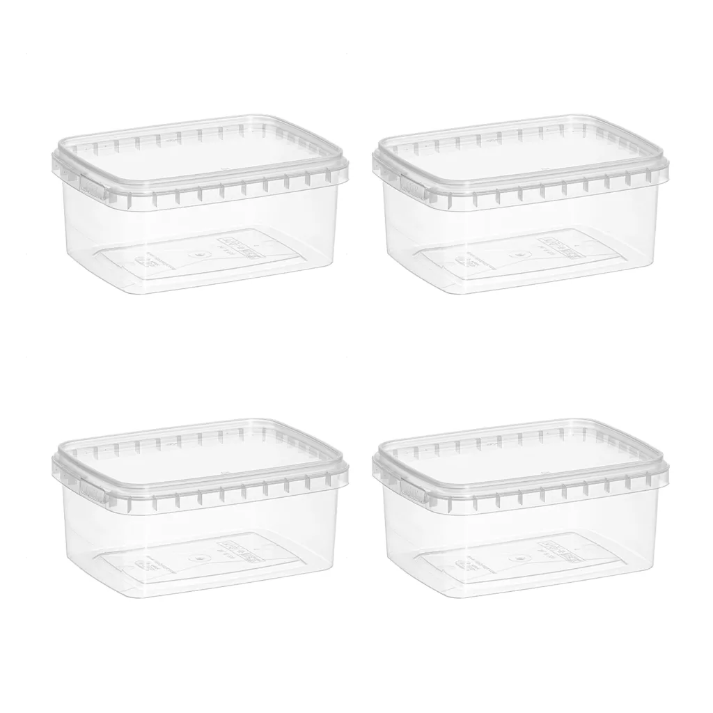 ظرف نگهدارنده مدل teb plastic کد 550cc بسته 4 عددی