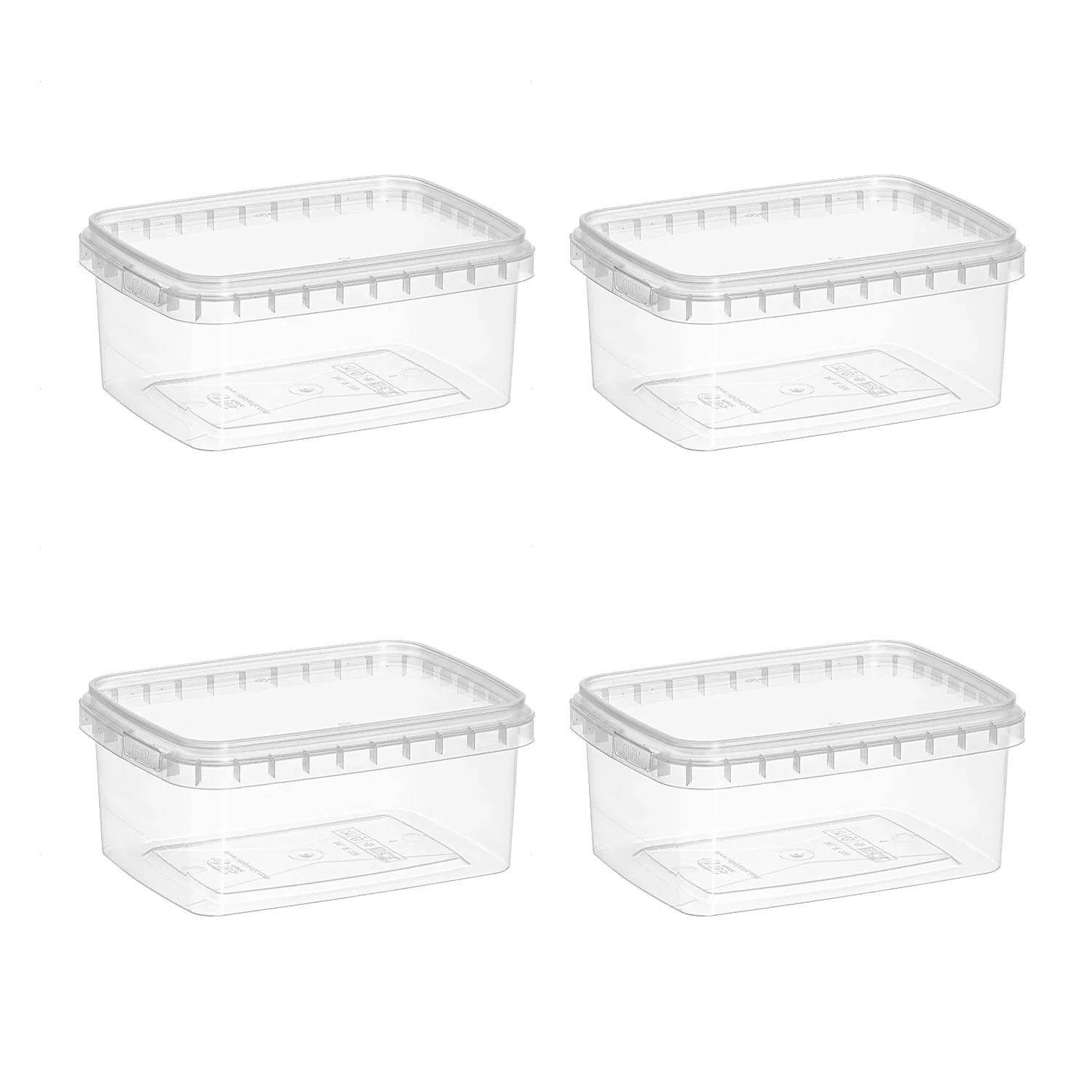 ظرف نگهدارنده مدل teb plastic کد 550cc بسته 4 عددی